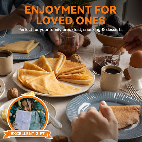 Baker's Friend crepe maker easy cleanup and compact storage