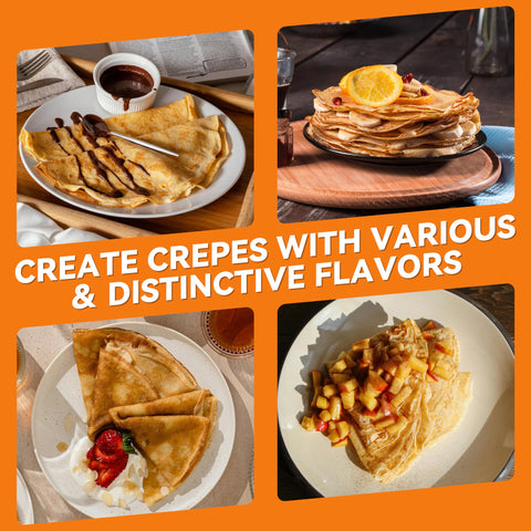 Baker's Friend crepe maker graphite finish adds sleek style