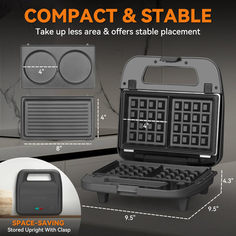 Baker's Friend non-stick coating promotes easy cleanup after meals.