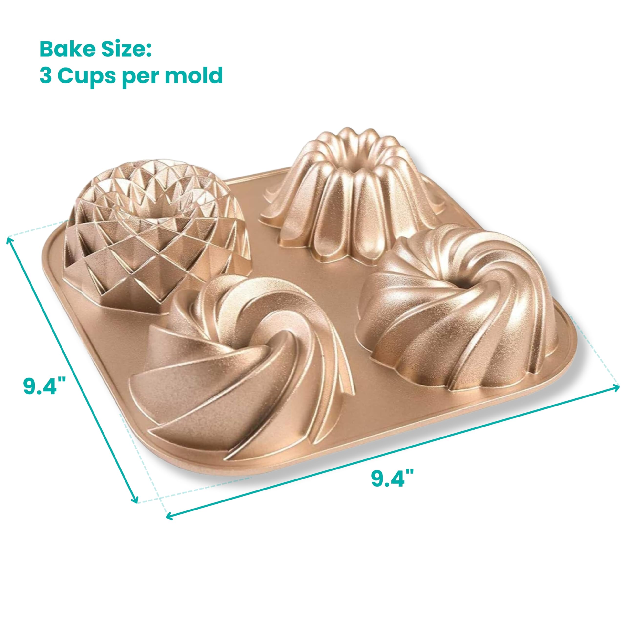 Baker's Secret heavy-duty die-cast aluminum pan for durable baking