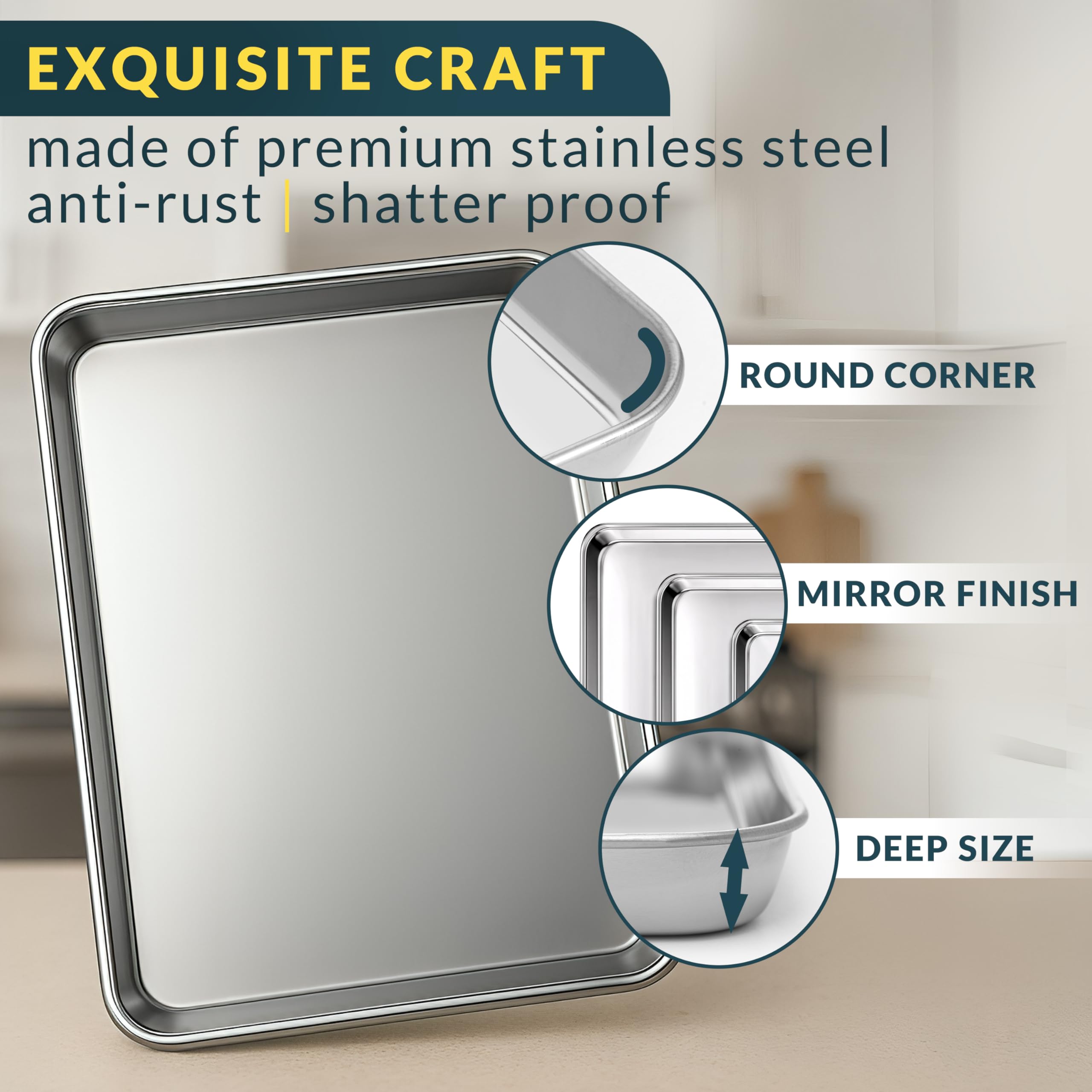 Baker's Signature 16-inch baking sheet great for large roasts and big-batch baking.