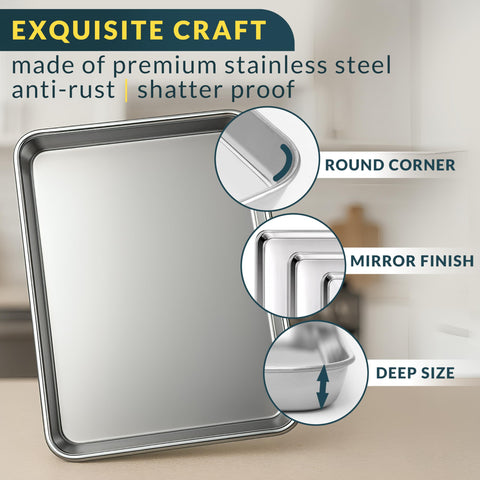 Baker's Signature 16-inch baking sheet great for large roasts and big-batch baking.