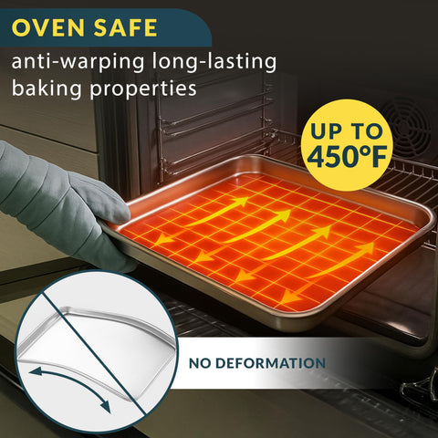 Baker's Signature dishwasher-safe bakeware for quick cleanup after baking.