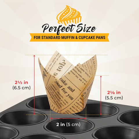 Baker's Signature greaseproof cups prevent sticking and easy release
