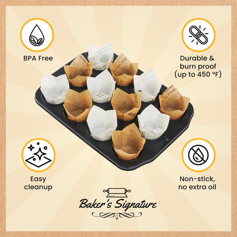 Baker's Signature natural wood pulp liners offer a healthier option