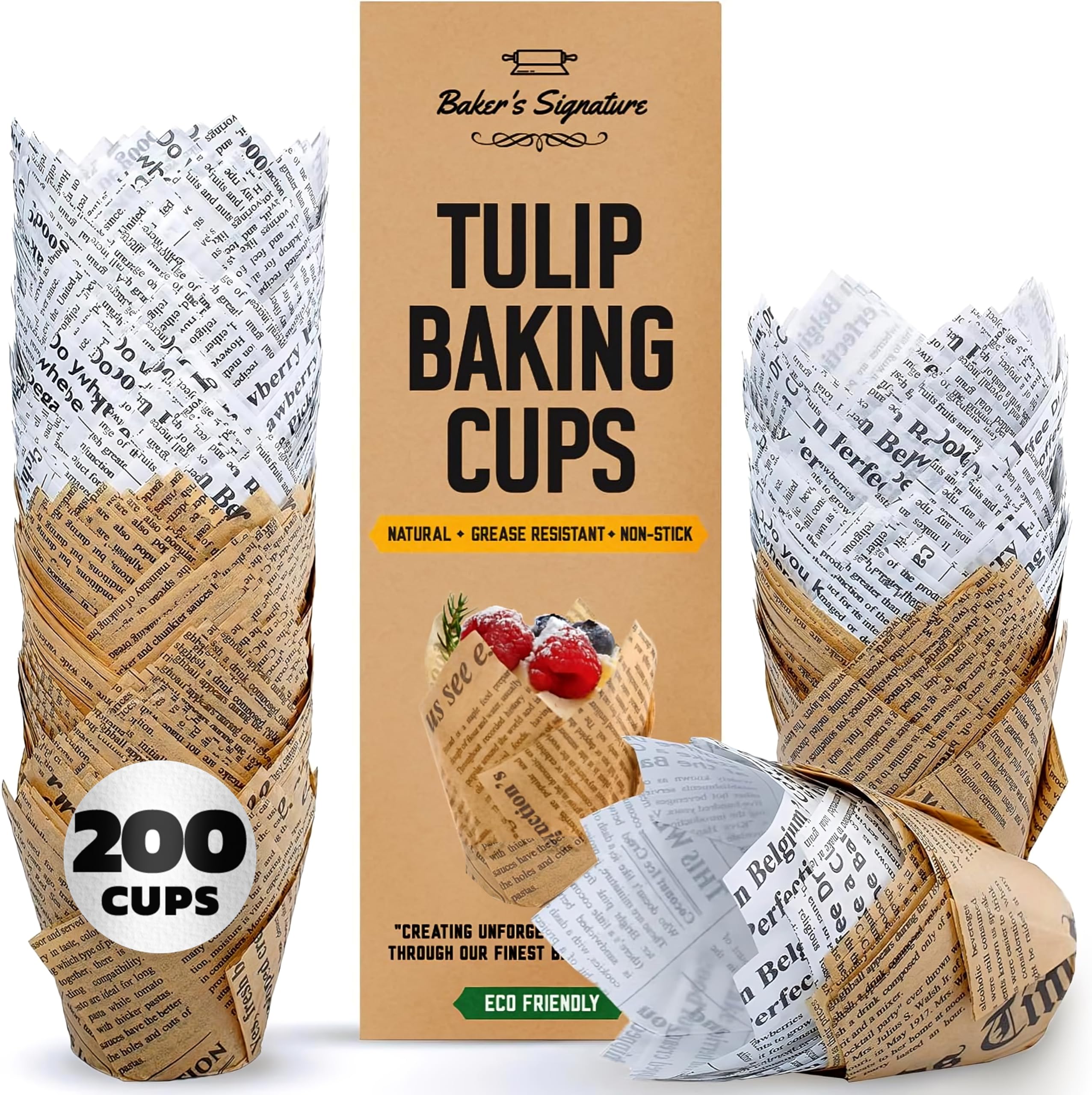 Baker's Signature precuts muffin liners for quick, mess-free baking