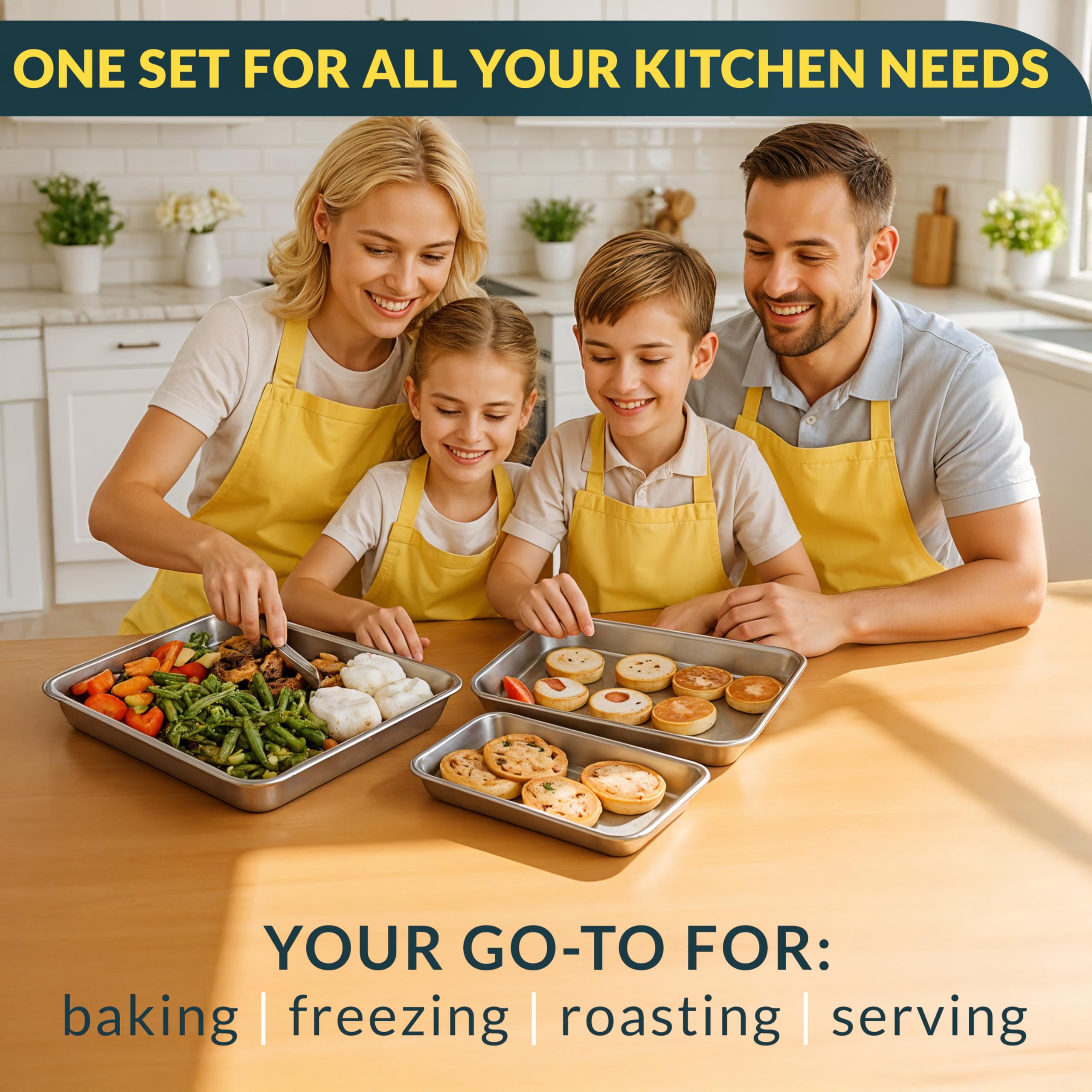 Baker's Signature rolled-edge design provides safe handling and comfortable grip.