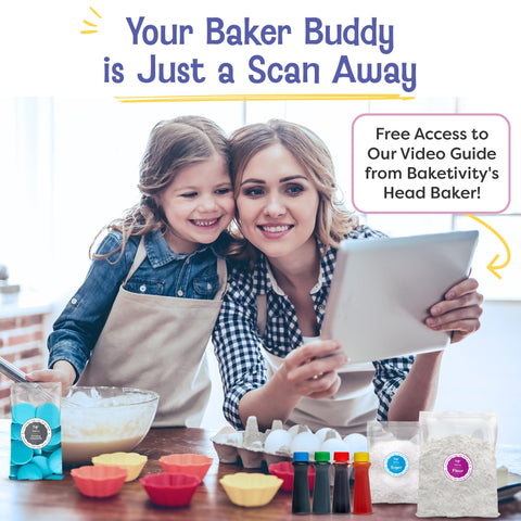 Baketivity kit includes Duff Goldman collaboration for recipe inspiration.