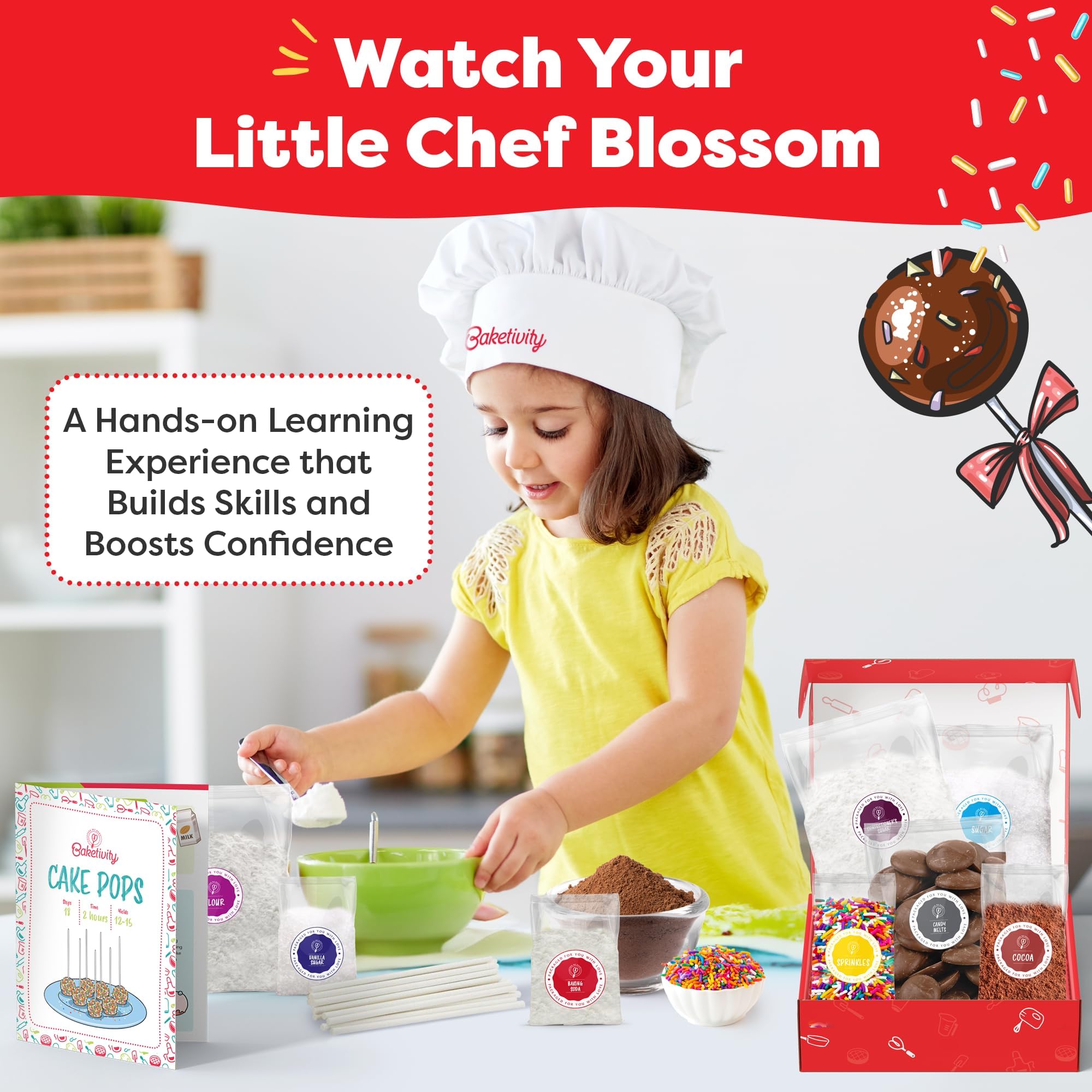 Baketivity decorating supplies encourage creative cake pop designs.