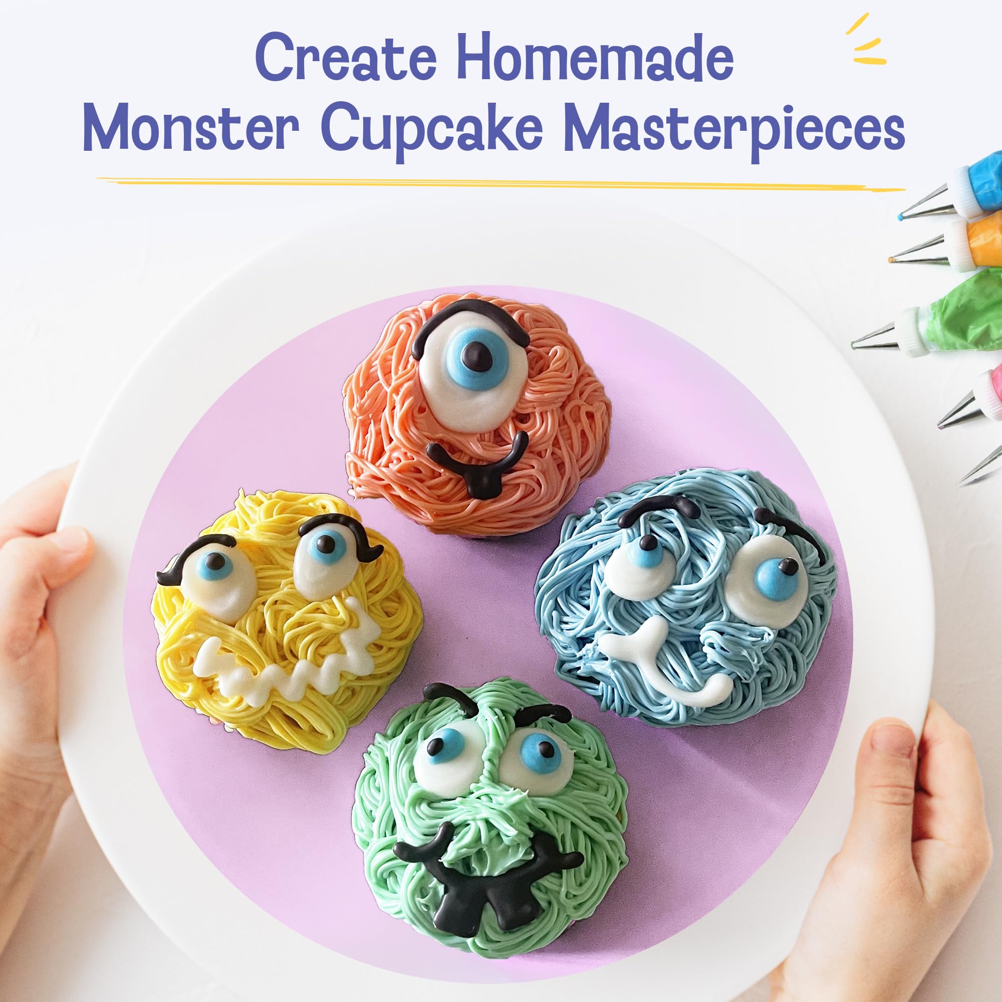 Baketivity QR code video tutorial guiding step-by-step decorating.