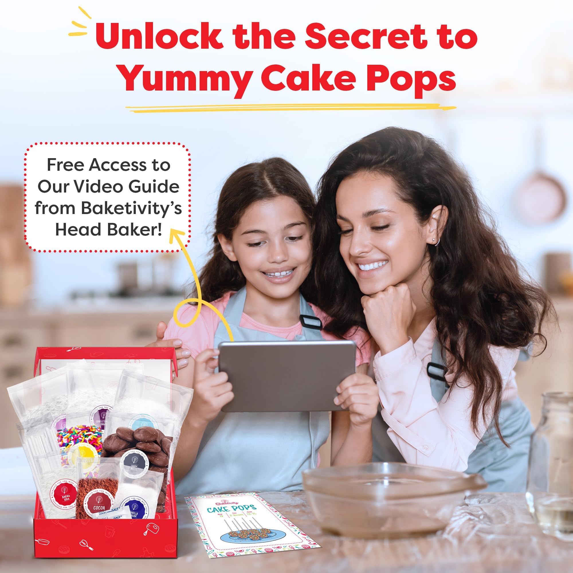 Baketivity head-chef video guide connects kids with expert tips.