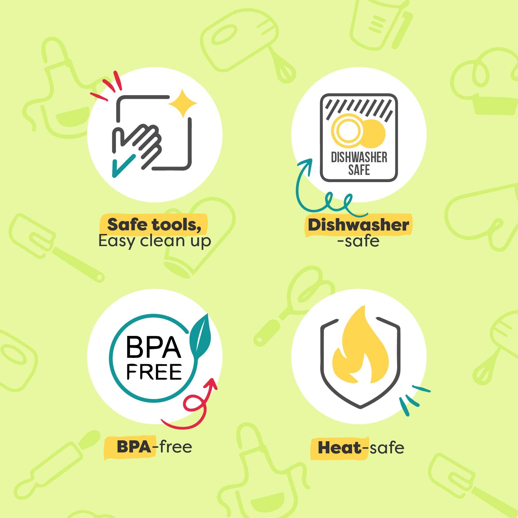 Baketivity BPA-free kid knives ensuring safe family meal prep