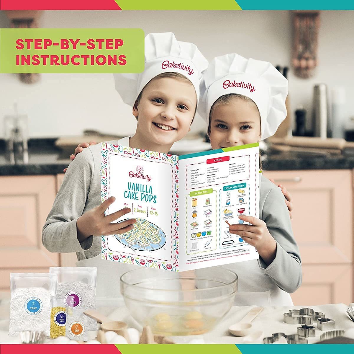 Baketivity step-by-step recipe guide simplifies learning and boosts confidence in young chefs.