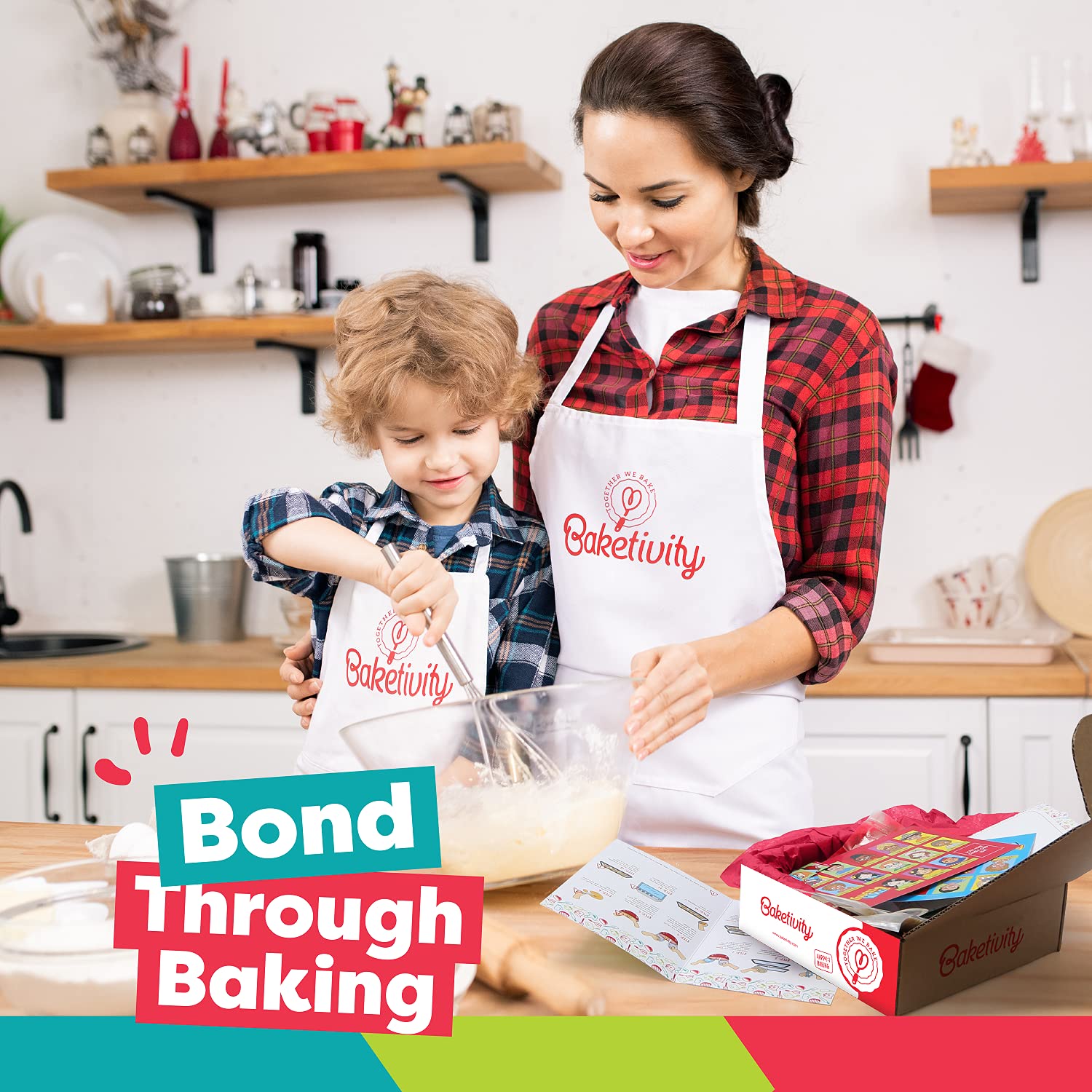 Baketivity vacuum-packed dry ingredients ensure clean, mess-free setup for aspiring young bakers.