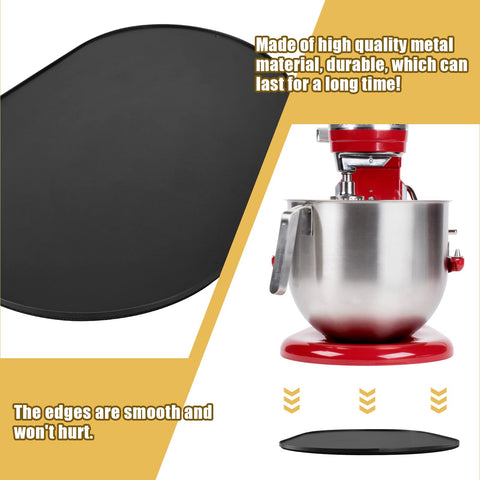 BAKEWAY sliding mat for KitchenAid stand mixer with simple setup on countertop