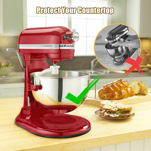 BAKEWAY mixer slider pad eases corner access and reach during setup