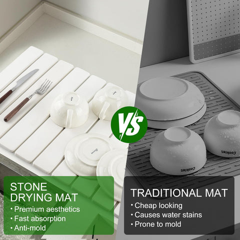BAKFUFIY stone mat doubles as countertop heat protection