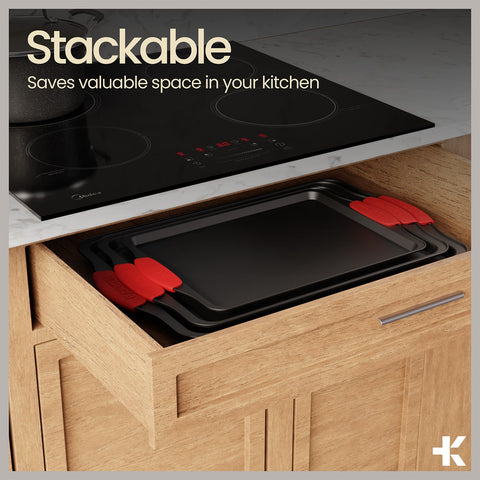 BAKKENMASTER big cookie sheet bakes large batches of cookies