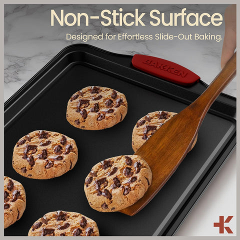 BAKKENMASTER non-stick coating ensures easy release and quick cleanup