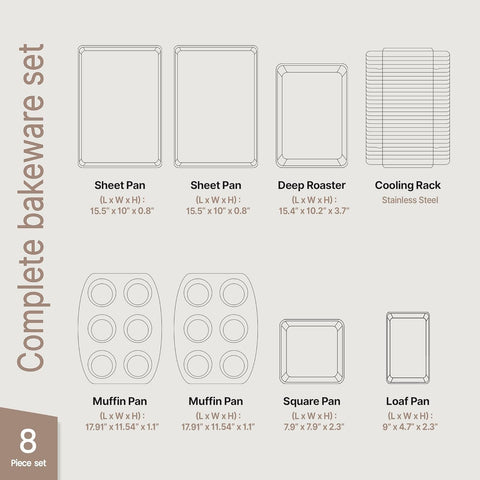 BAKKENMASTER nonstick gray marble coating closeup, effortless food release