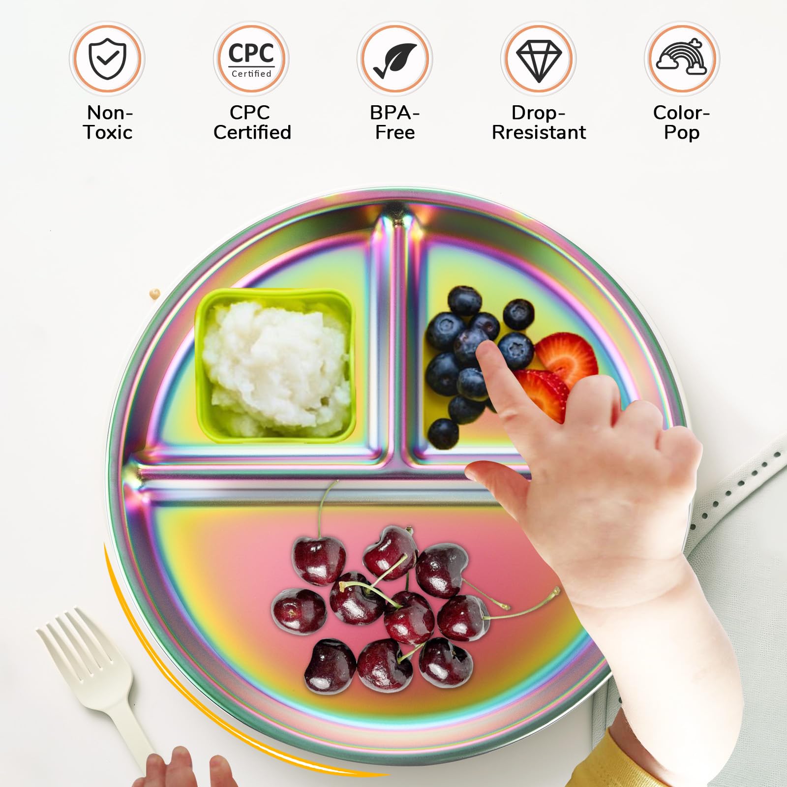 Bakpoco close-up shows durable stainless steel texture for everyday use.