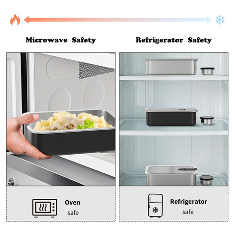 Bakpoco durable 304 stainless steel construction resists dents for daily use.