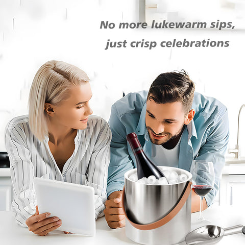 Easy-to-clean Bakpoco ice bucket saves time during events.