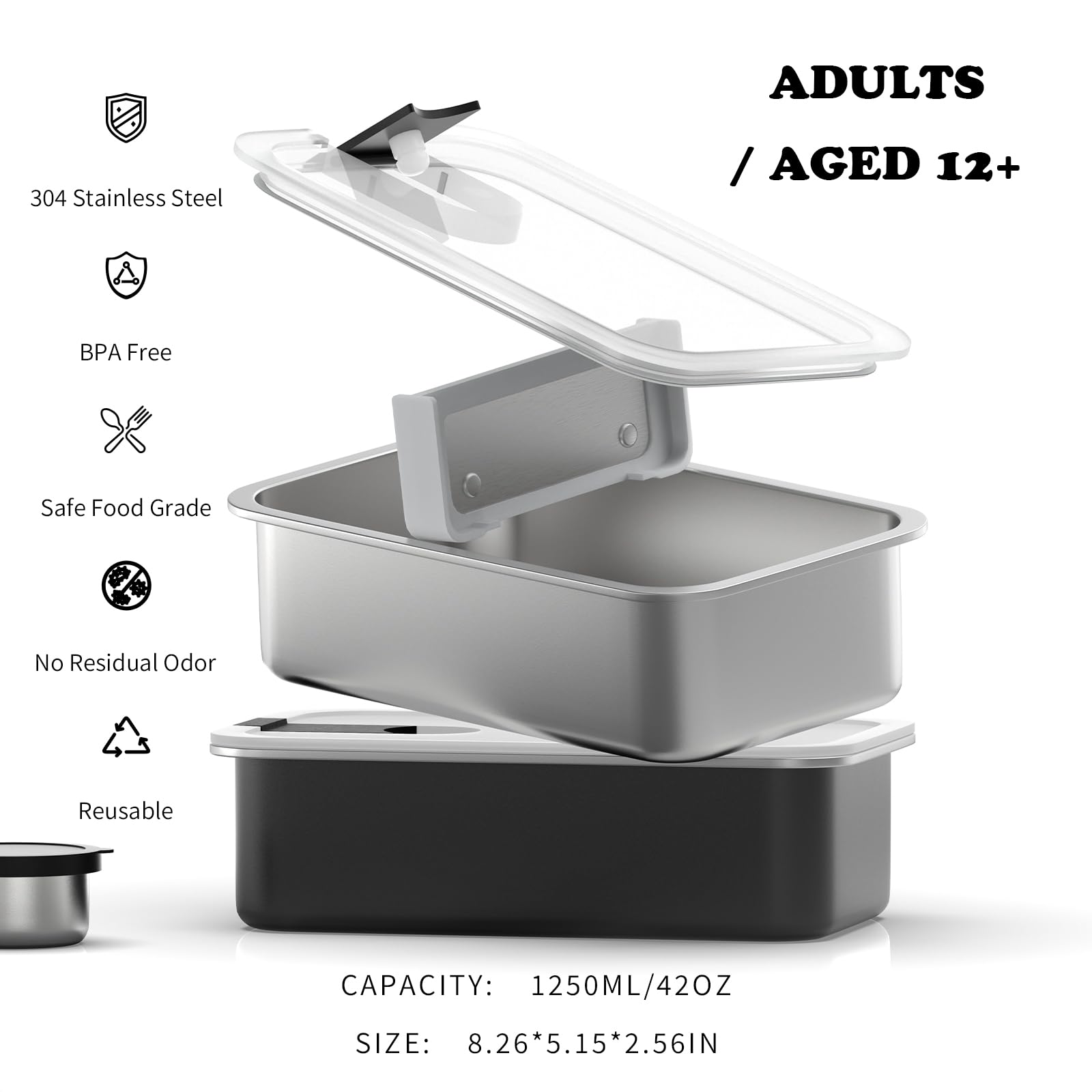 Bakpoco leak-proof lid design keeps salads secure during travel and commute.