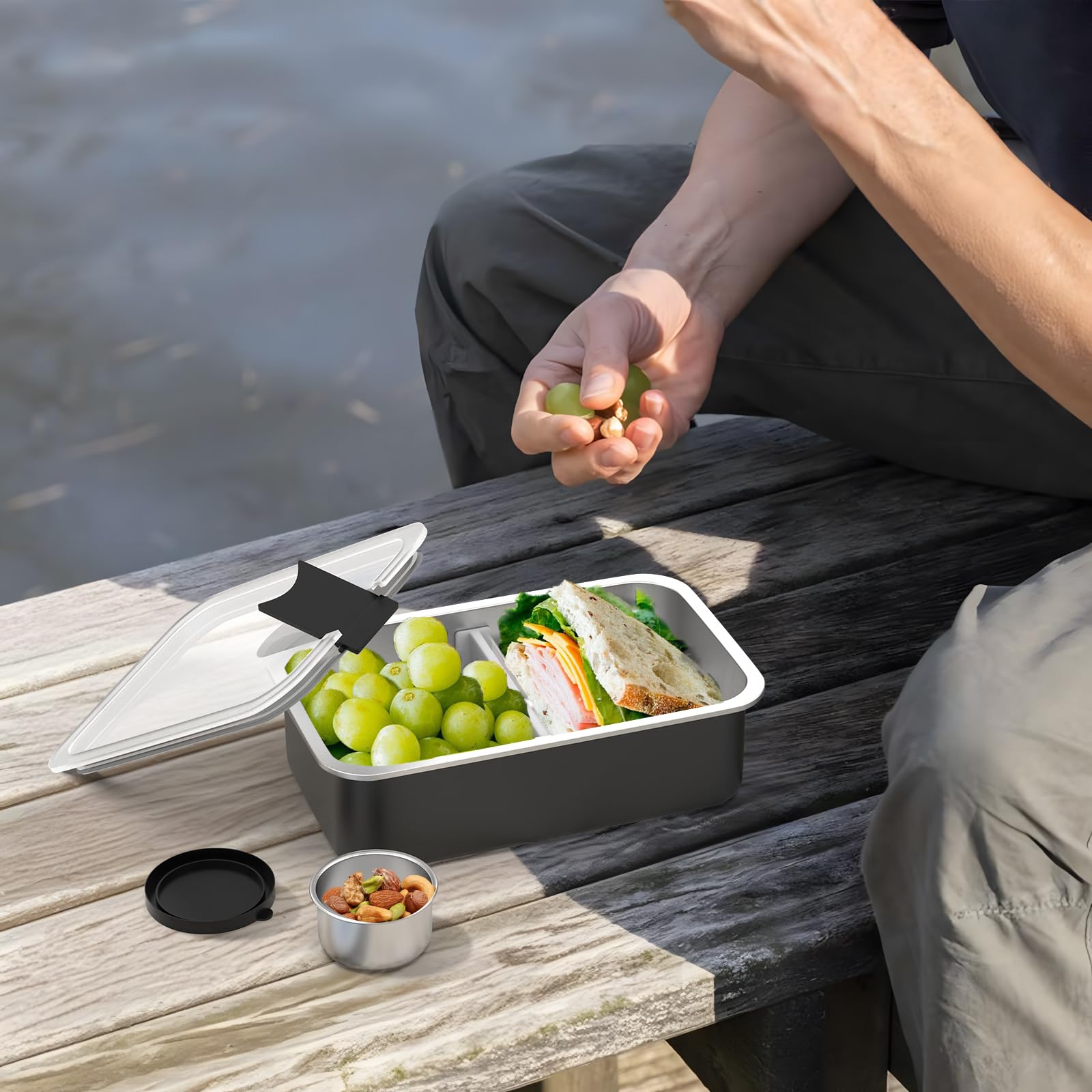 Bakpoco portable lunch box ideal for office, school, travel.
