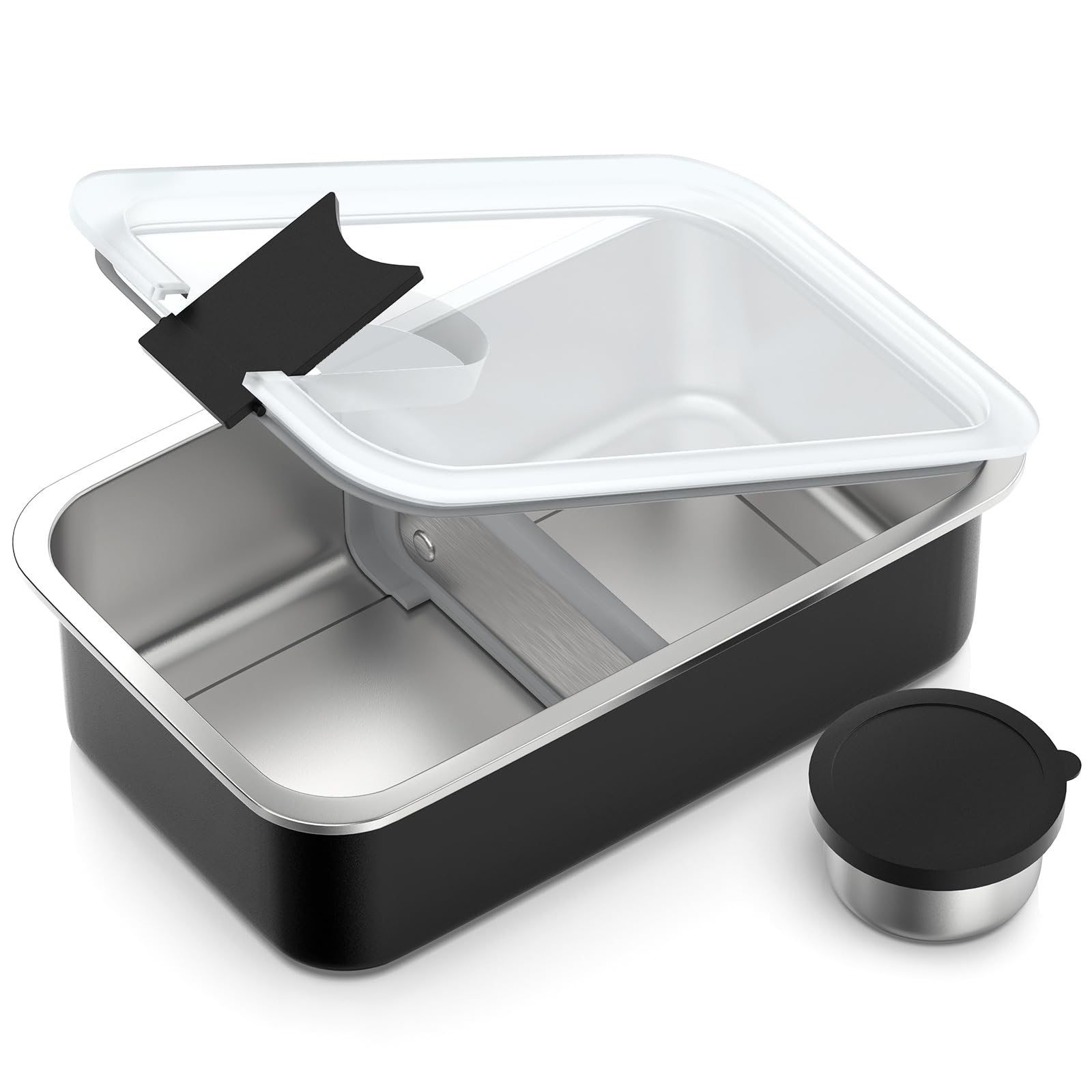 Bakpoco stainless steel Bento lunch box with 42oz capacity for work meals on the go.