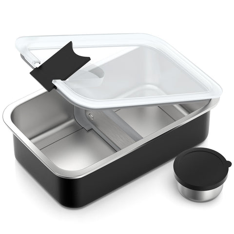 Bakpoco stainless steel Bento lunch box with 42oz capacity for work meals on the go.