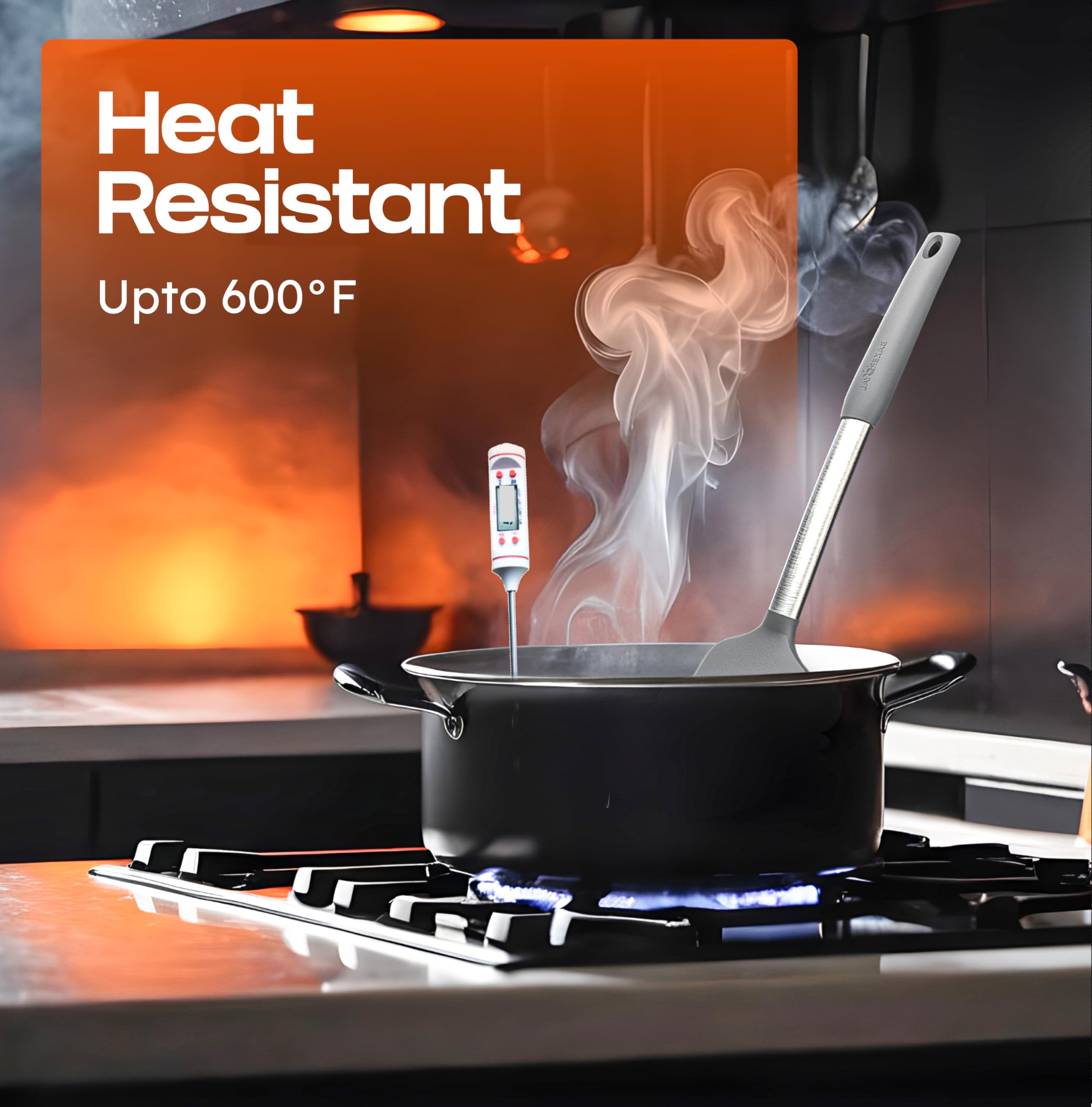 BakeRoyal solid spatula spreading batter on nonstick surface