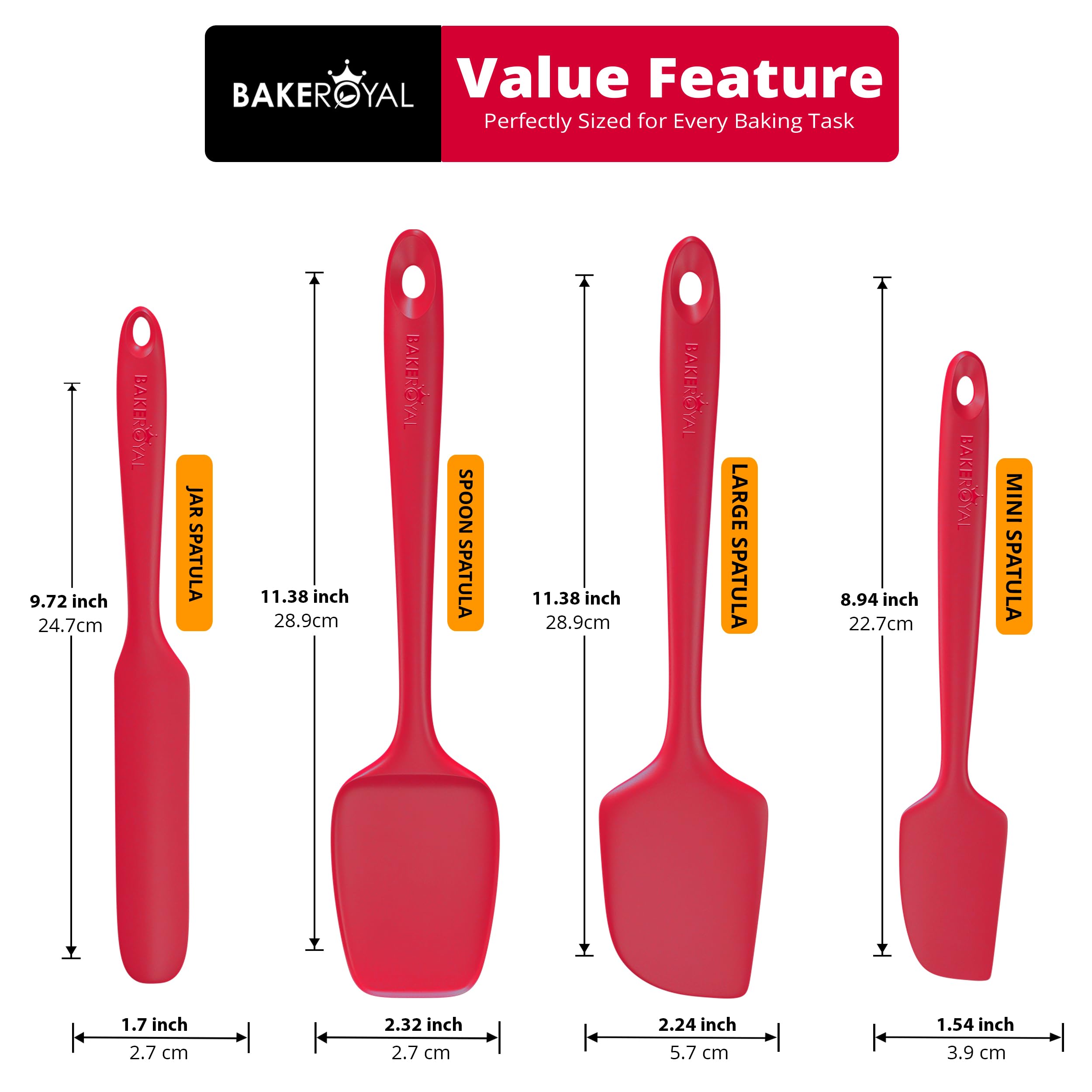 Bakroyal spoonula red combines scooping and scraping for batter