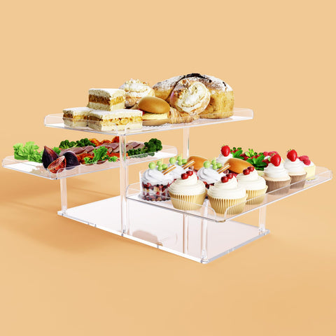 Bakzon upgraded cupcake stand close-up edge, smooth edges for safe handling