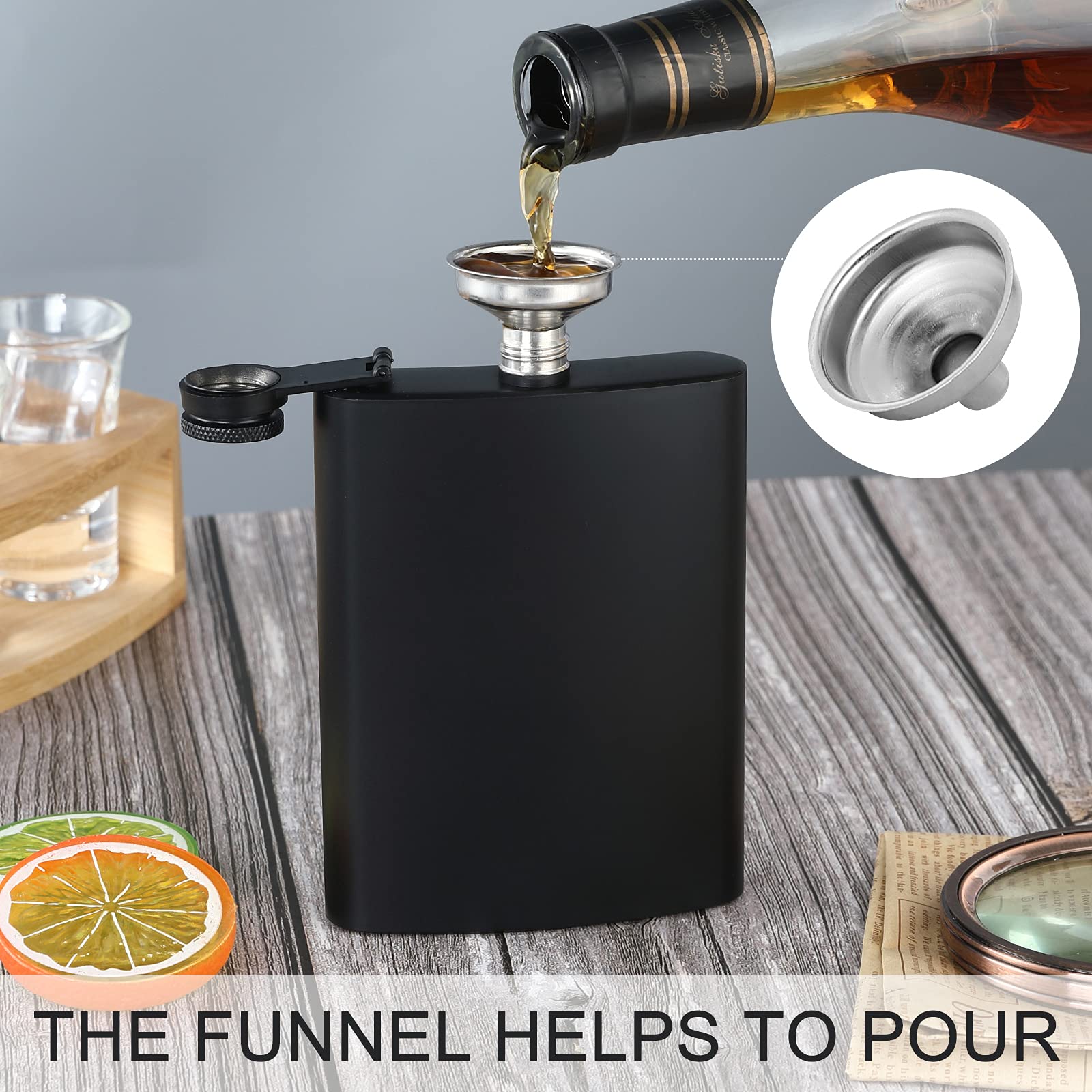 BALABALA set includes 12 free funnels for quick, clean pouring.