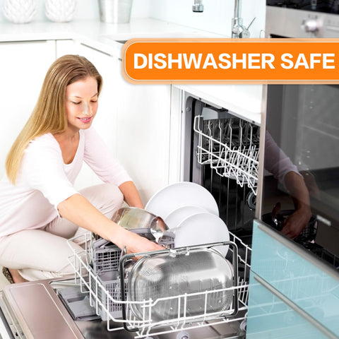 Balavina dishwasher safe colander for quick cleanup.