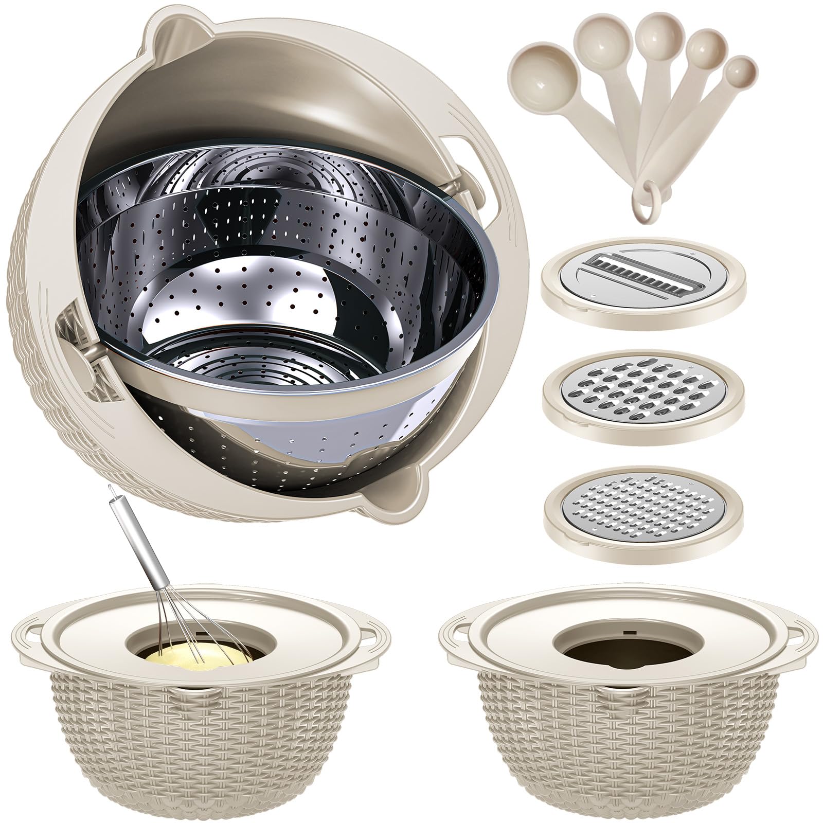 Balavina top-rack dishwasher-safe colander for easy cleaning.