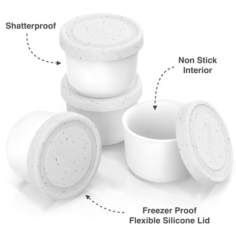 BALCI set with silicone lid fits lunch boxes and travel for on-the-go portions.