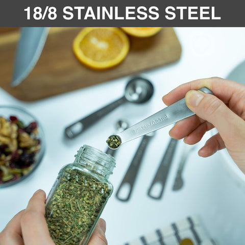 BALCI spoons showing USA and metric labels for easy conversions