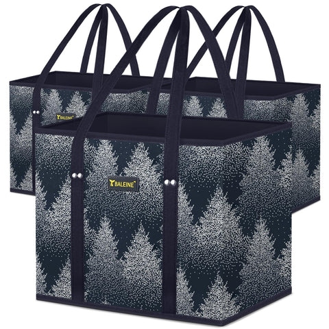 BALEINE 3Pk reusable bags with foldable design for easy storage and loading.