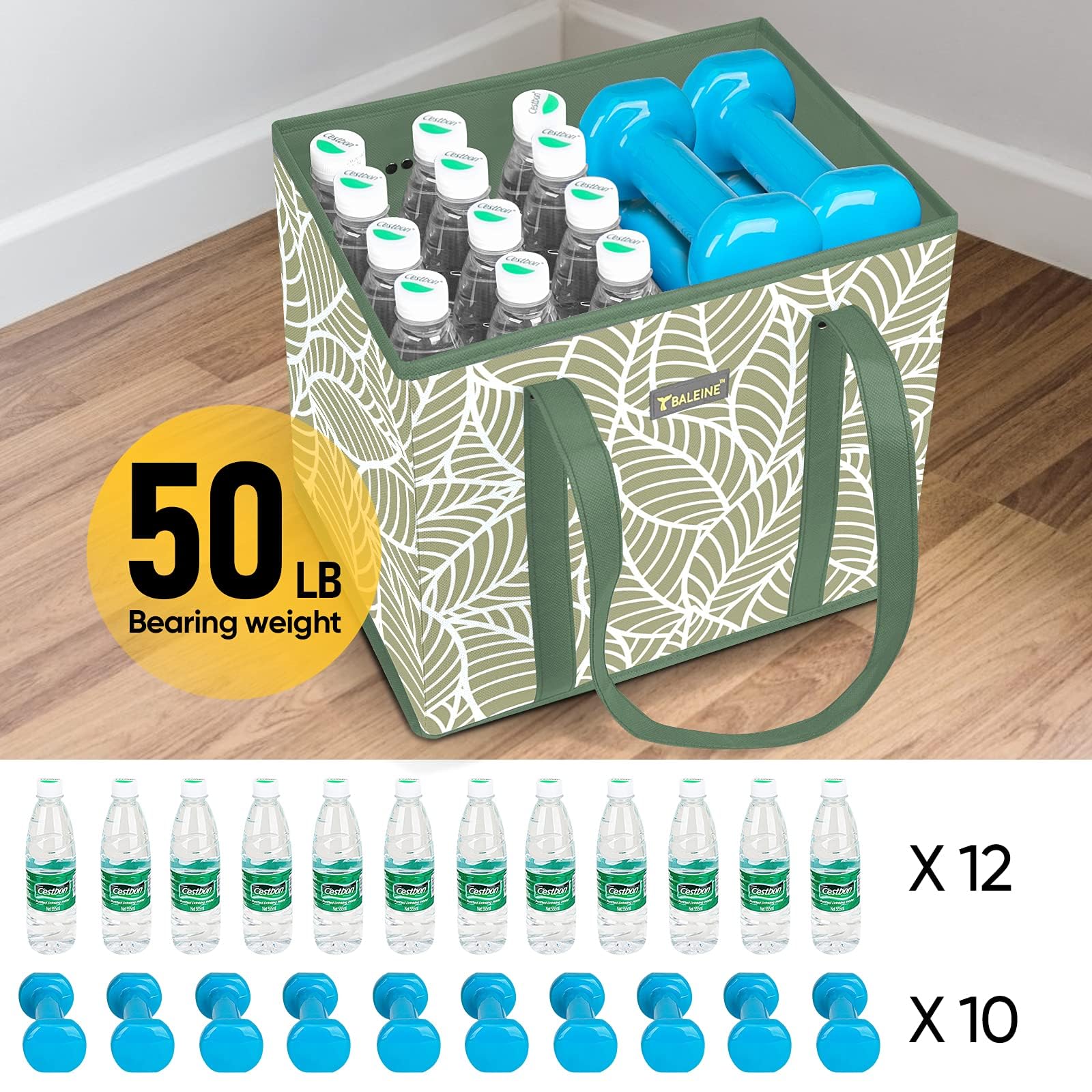 BALEINE bags organize groceries in cart or trunk for quick unloading.