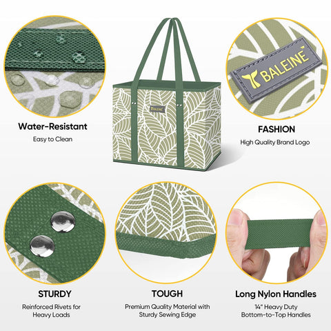 BALEINE tote with extra-long handles for comfortable shoulder carry.