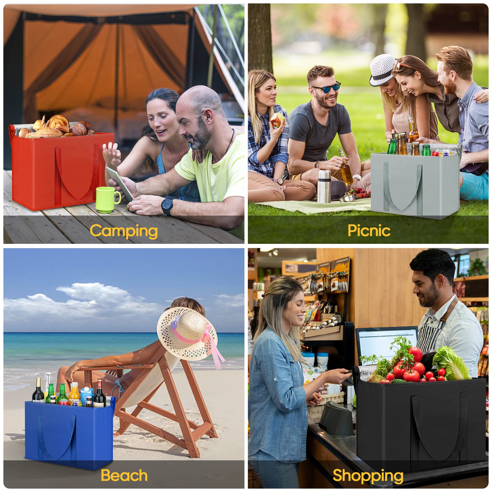 BALEINE sturdy design ideal for family shopping and meal prep.