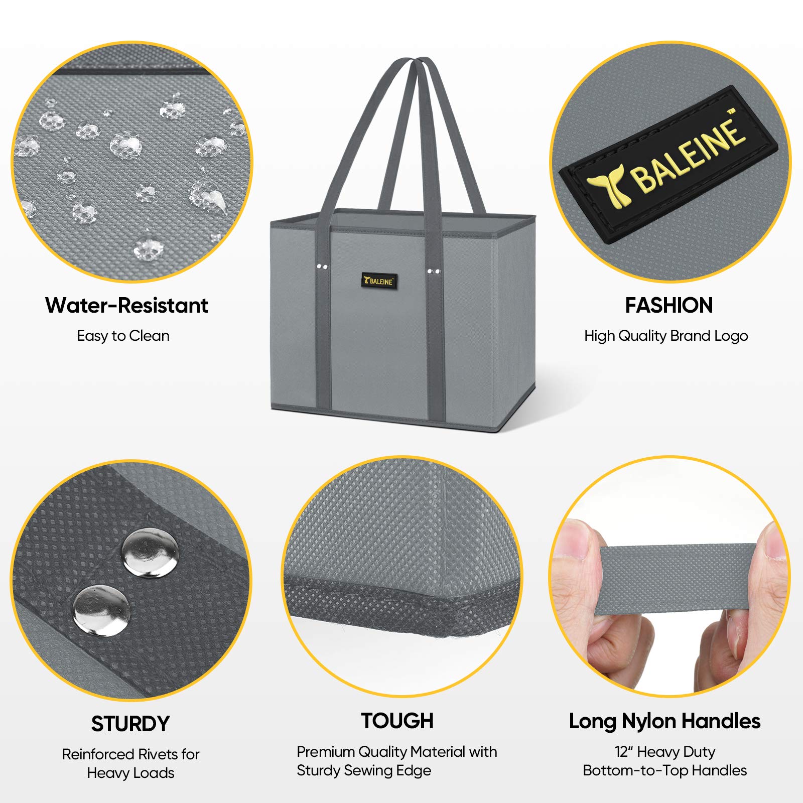 BALEINE leopard bags in-cart organization speeds shopping