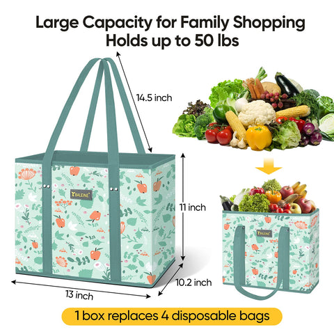 BALEINE reinforced-bottom tote ready to support heavy groceries.