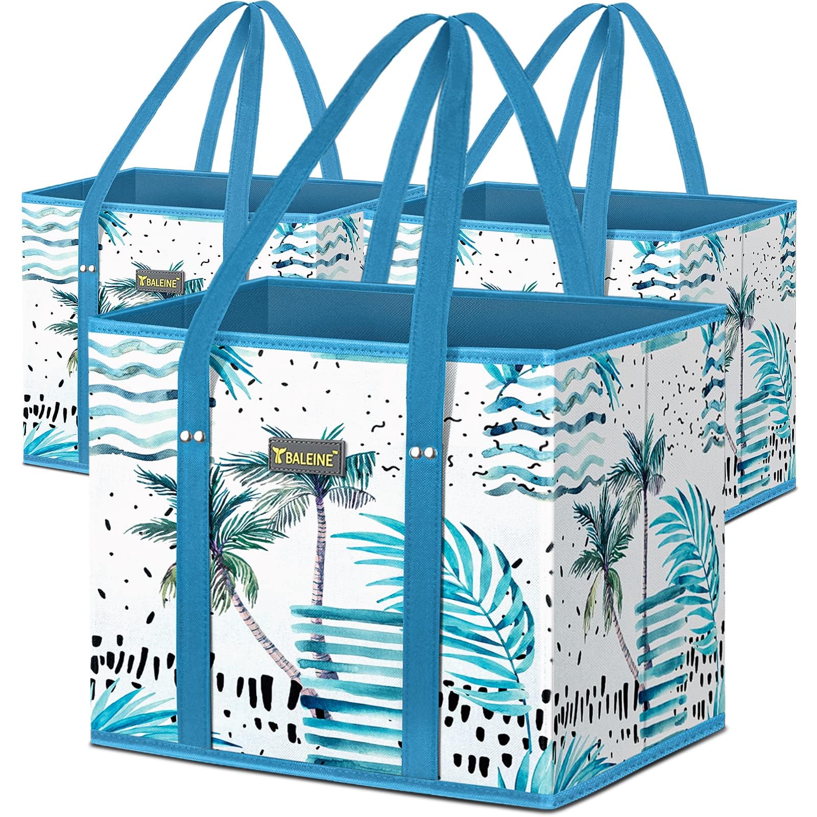 BALEINE Island Breeze bags folded for compact storage and eco-friendly shopping.