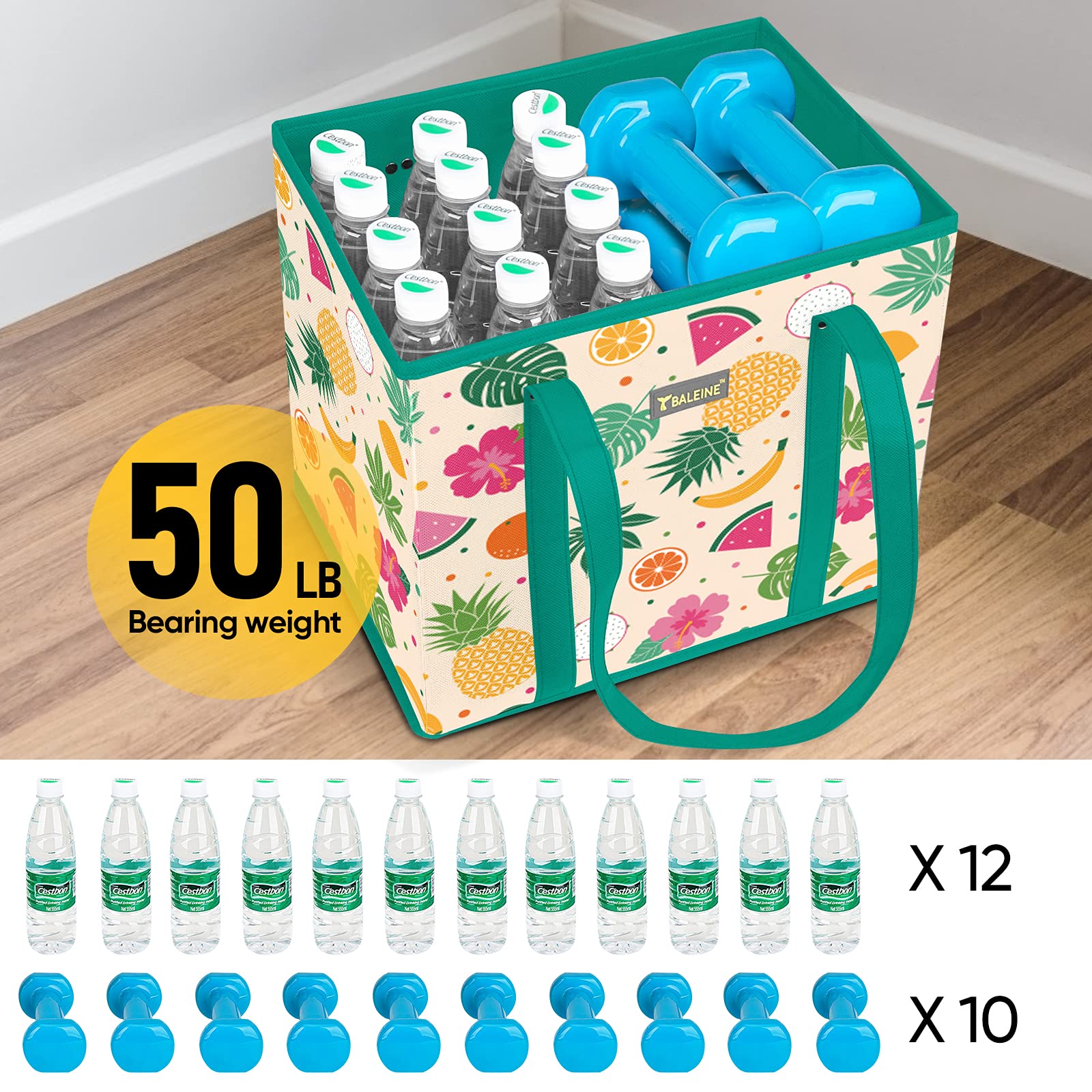 BALEINE organized shopping setup helps load items efficiently.
