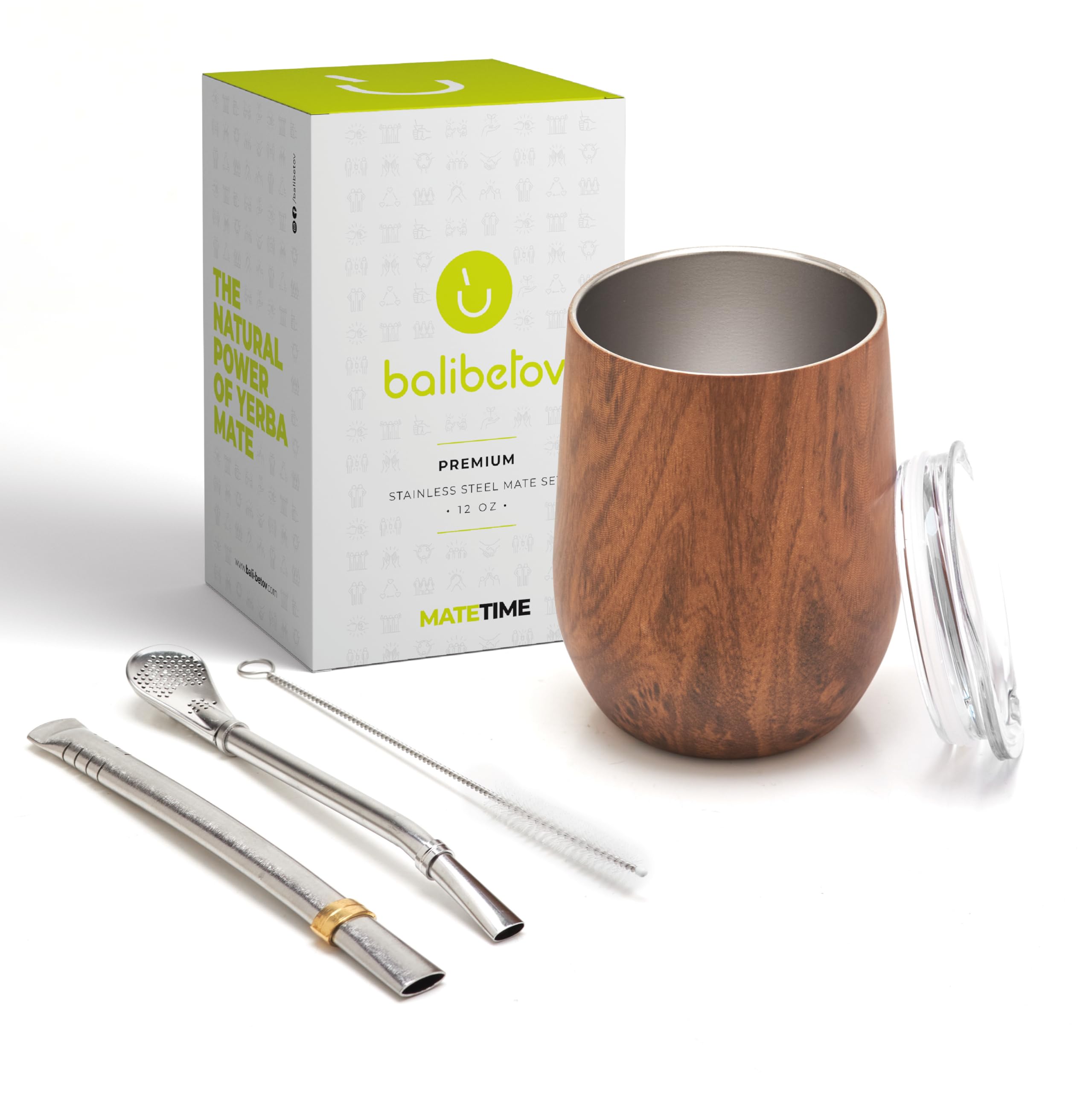 BALIBETOV stainless bombilla for smooth sips and easy care.