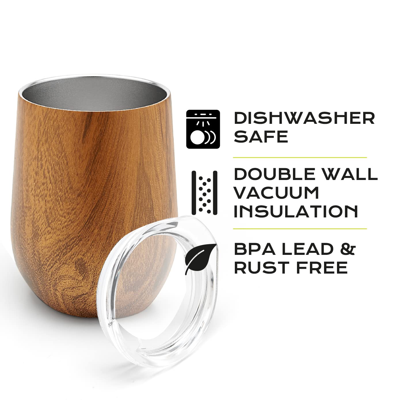 BALIBETOV double-wall insulation keeps drinks at the right temp.