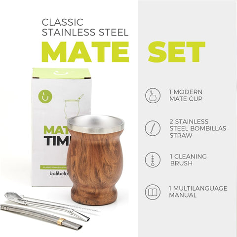 BALIBETOV stainless steel bombilla straw pair for smooth sips and easy cleaning